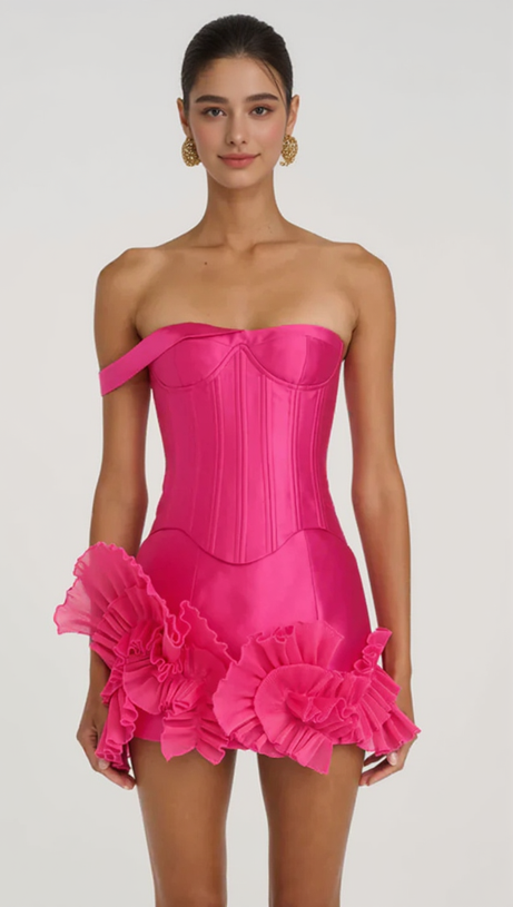 KABIR SATIN CORSET TWO PIECE SET