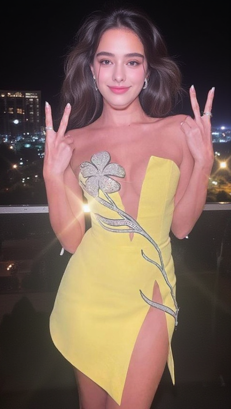 Tüll Mesh Blume heißes Diamantkleid schwerer Schlitz sexy Minikleid 