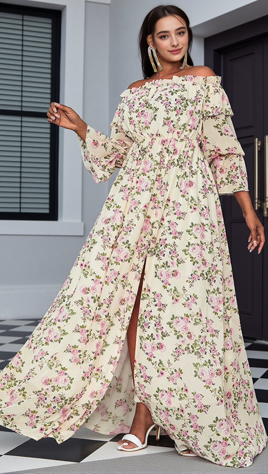 ELORA PRINT MAXI DRESS