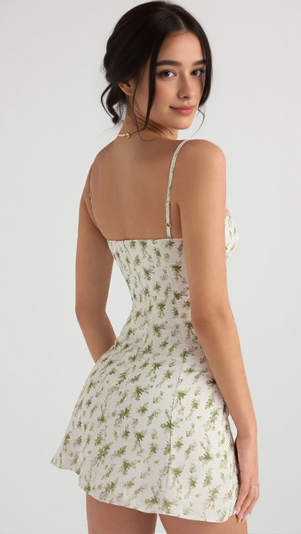 AIIZIE CHRISTIANA GARDEN PRINTED MINI DRESS - product image