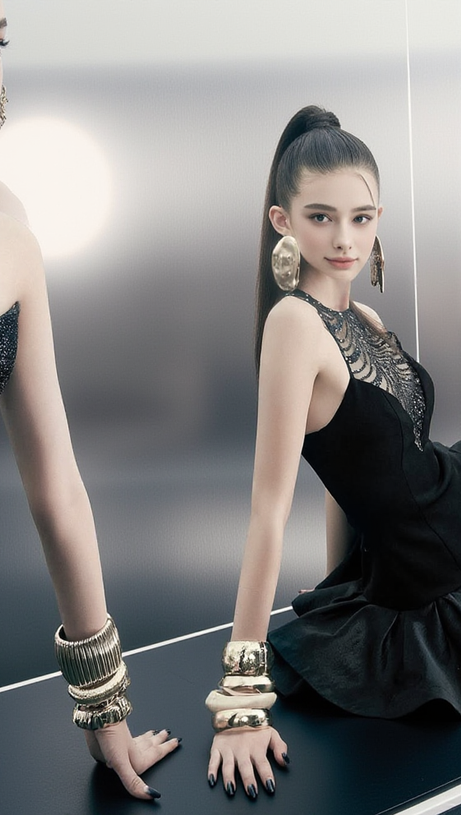 Jessica – Minikleid aus Paillettentüll mit gerüschtem Saum in Schwarz