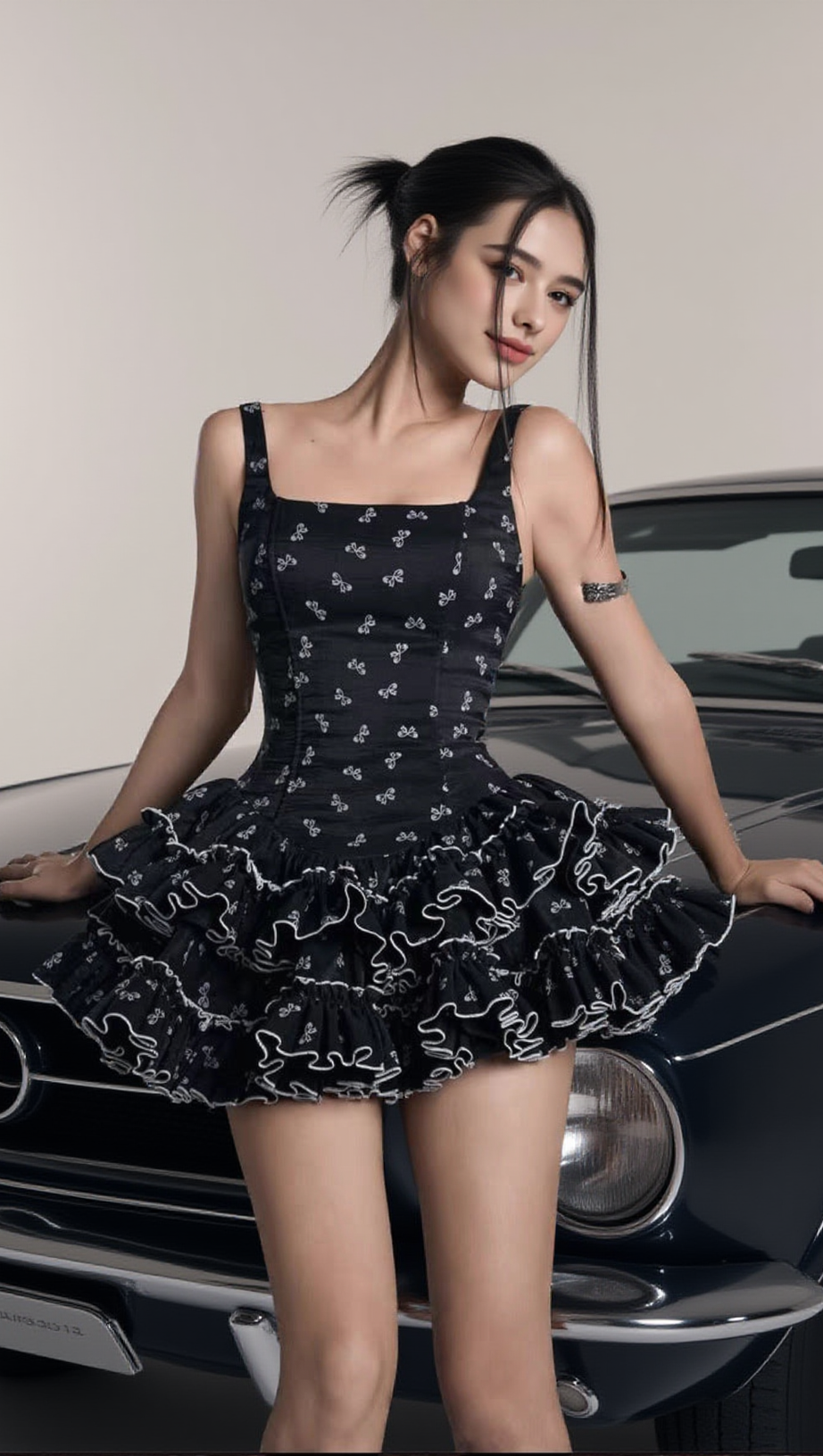 Berkeley Rüschen-Minikleid