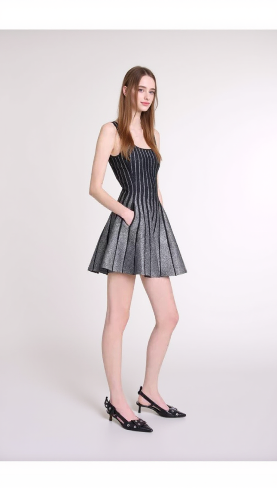 MINI ABITO SVASATO IN MAGLIA JACQUARD GLITTER BOLBOLI