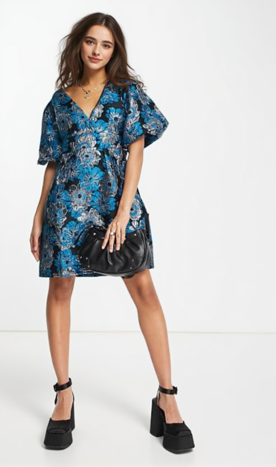 molly jacquard backless mini dress