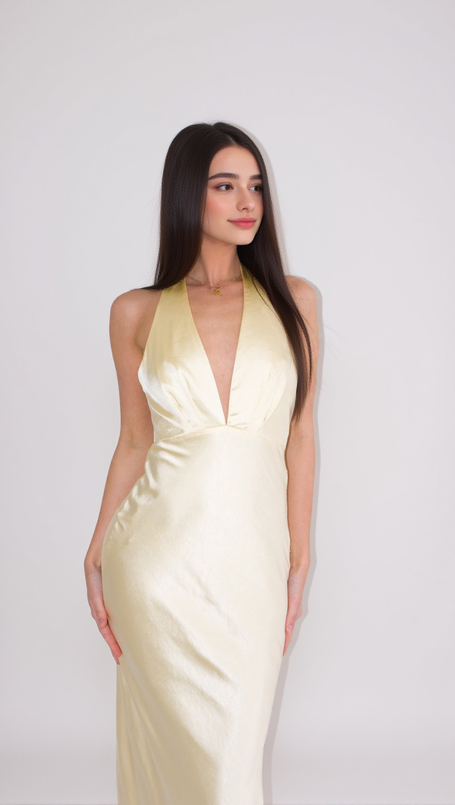 ABITO LUNGO JESSALYN - GIALLO