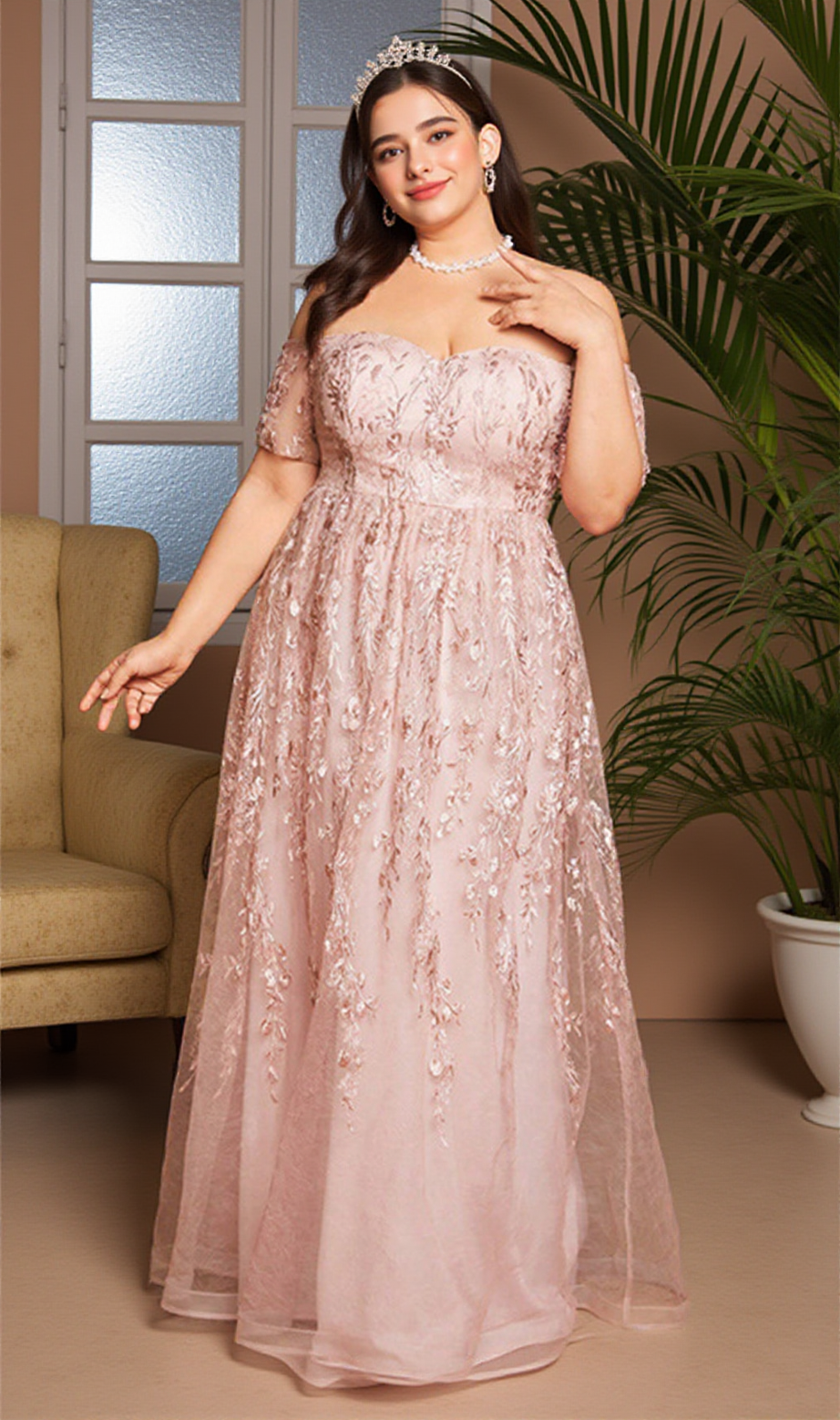 Giselle Bandeau-Maxikleid