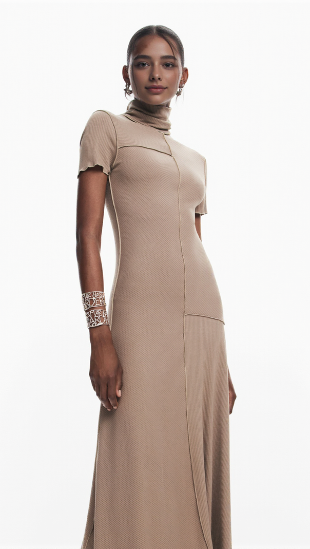 AIIZIE MIDI DRESS WITH HIGH NECK - product image