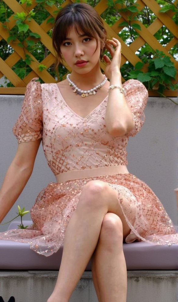 V NECK SEQUIN TIERED MINI DRESS