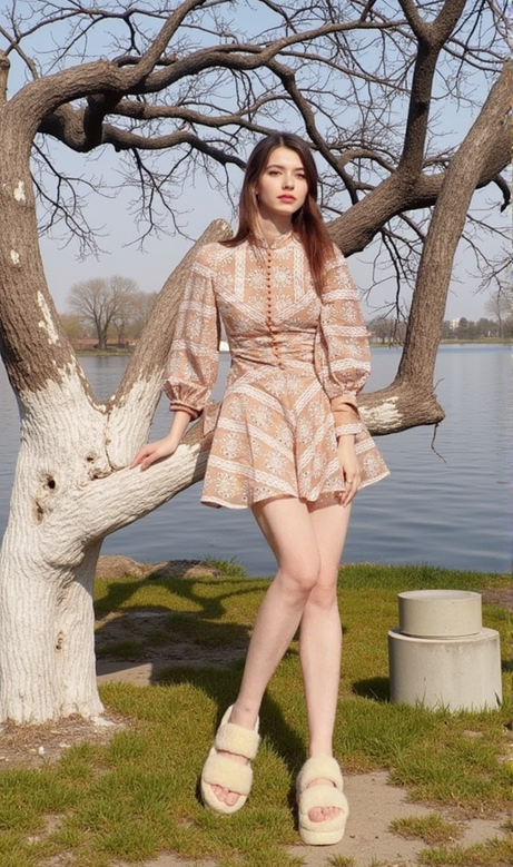 VINTAGE LONG SLEEVE MINI DRESS
