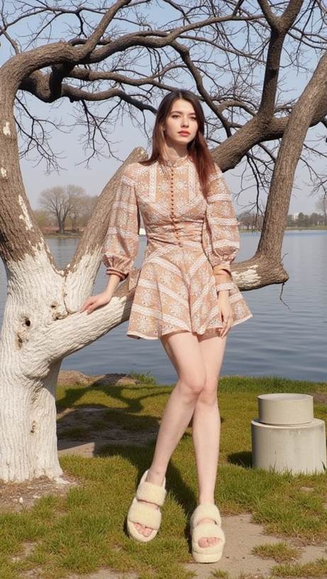 VINTAGE LONG SLEEVE MINI DRESS