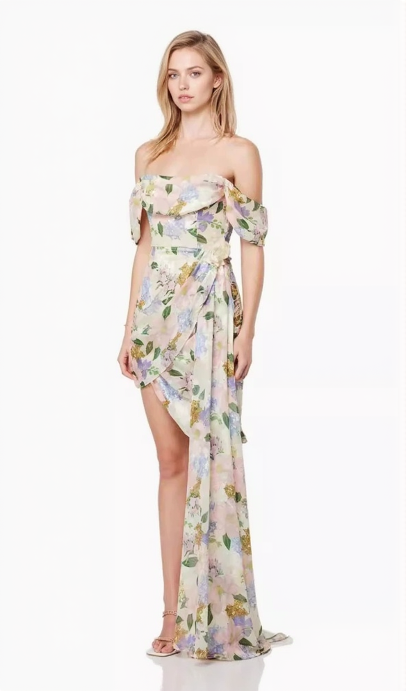 AIIZIE BELLADONNA FLORAL PRINT MINI DRESS - product image