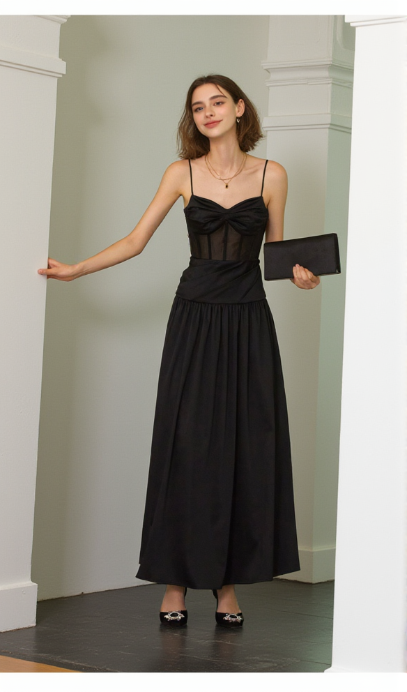 AIIZIE FISHBONE TUBE MAXI DRESS - product image