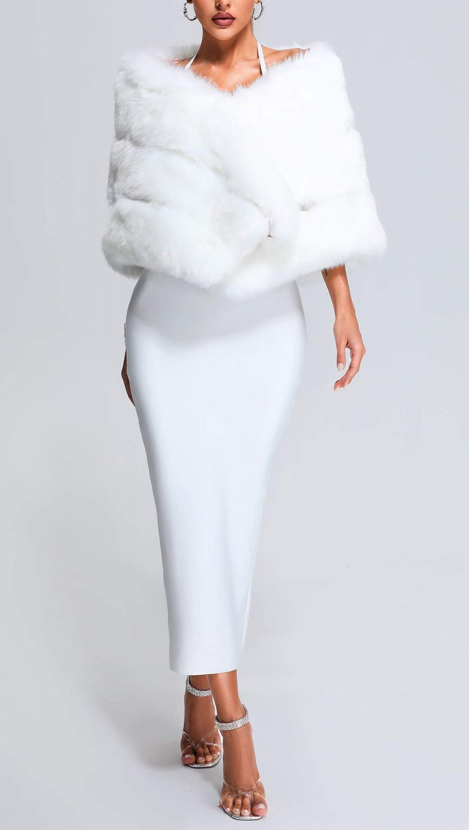 ARTIFICIAL FUR SHAWL