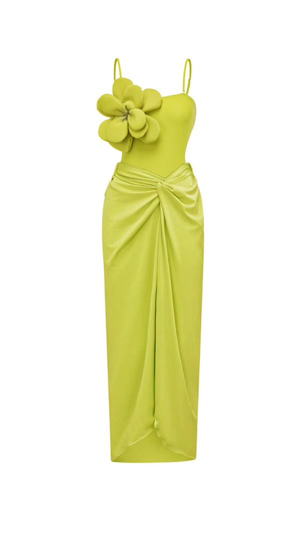 AIIZIE LIME FLOWER SWIMSUIT - product image