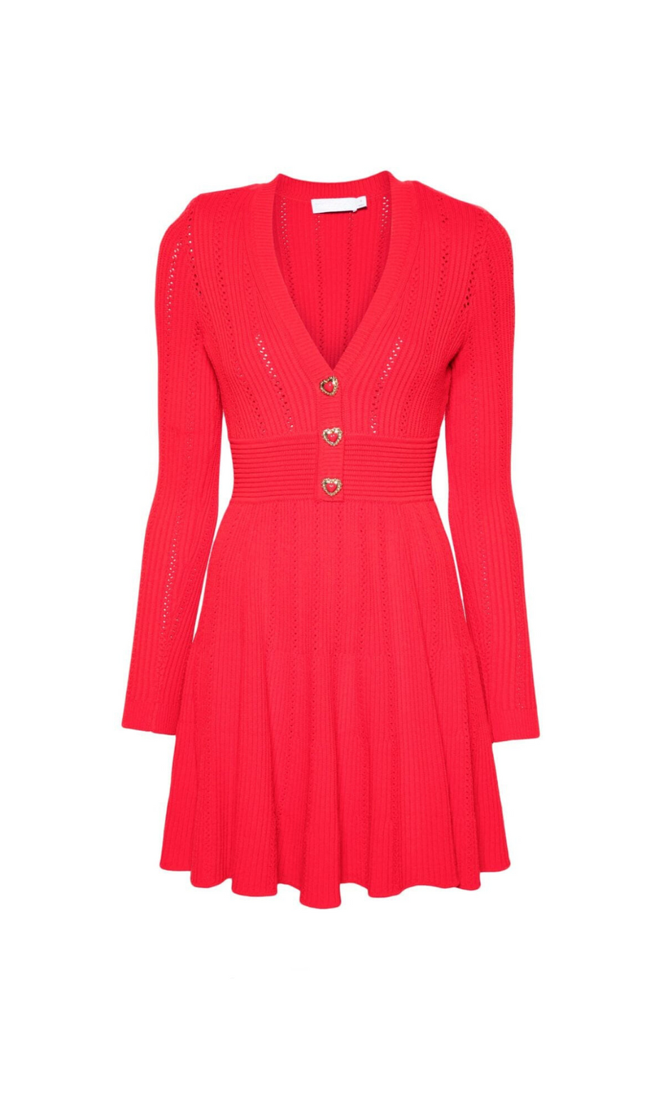 VICTORIA POINTELLE-STRICK-MINIKLEID IN ROT