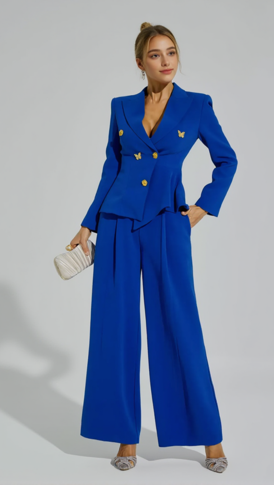 LEXI V-NECK LONG SLEEVES TWO-PIECES SET