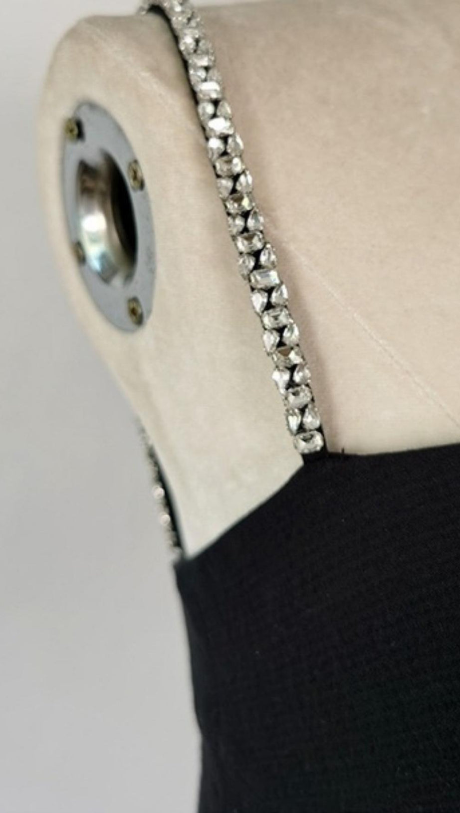 MINI ABITO PEPLUM CON STRASS 