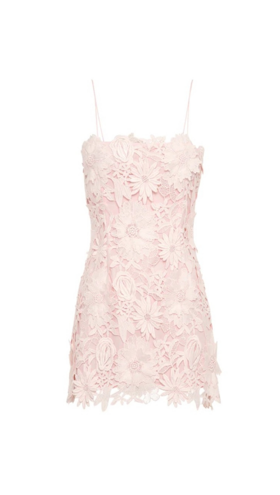 FREDA FLORAL LACE MINI DRESS IN PINK