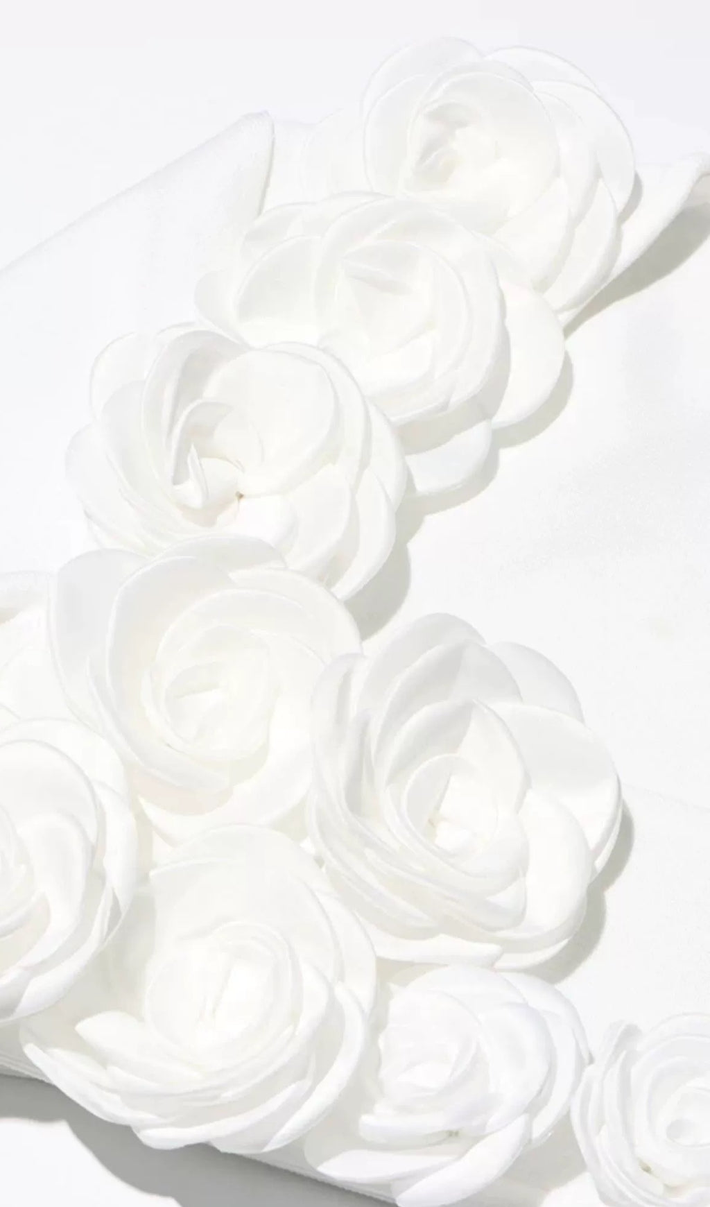 Radiant Petal Print White Dress