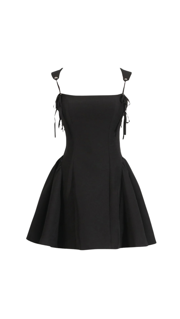 AIIZIE HAZAL LACE UP SPAGHETTI MINI DRESS - product image