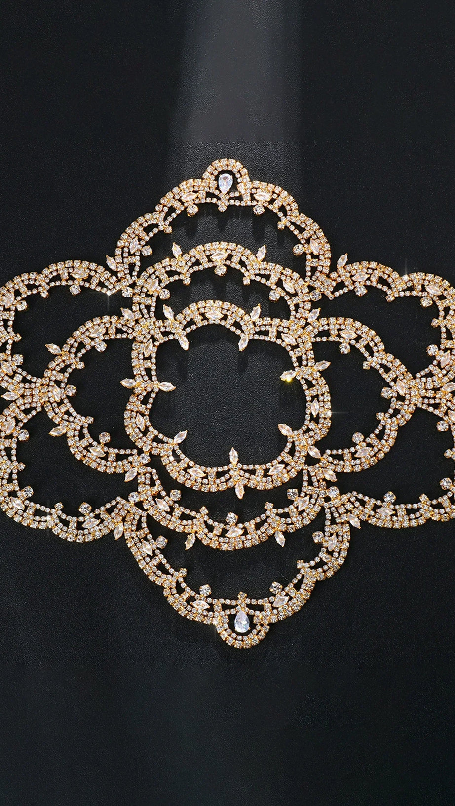 Dayanna Diamond Floral Haarband