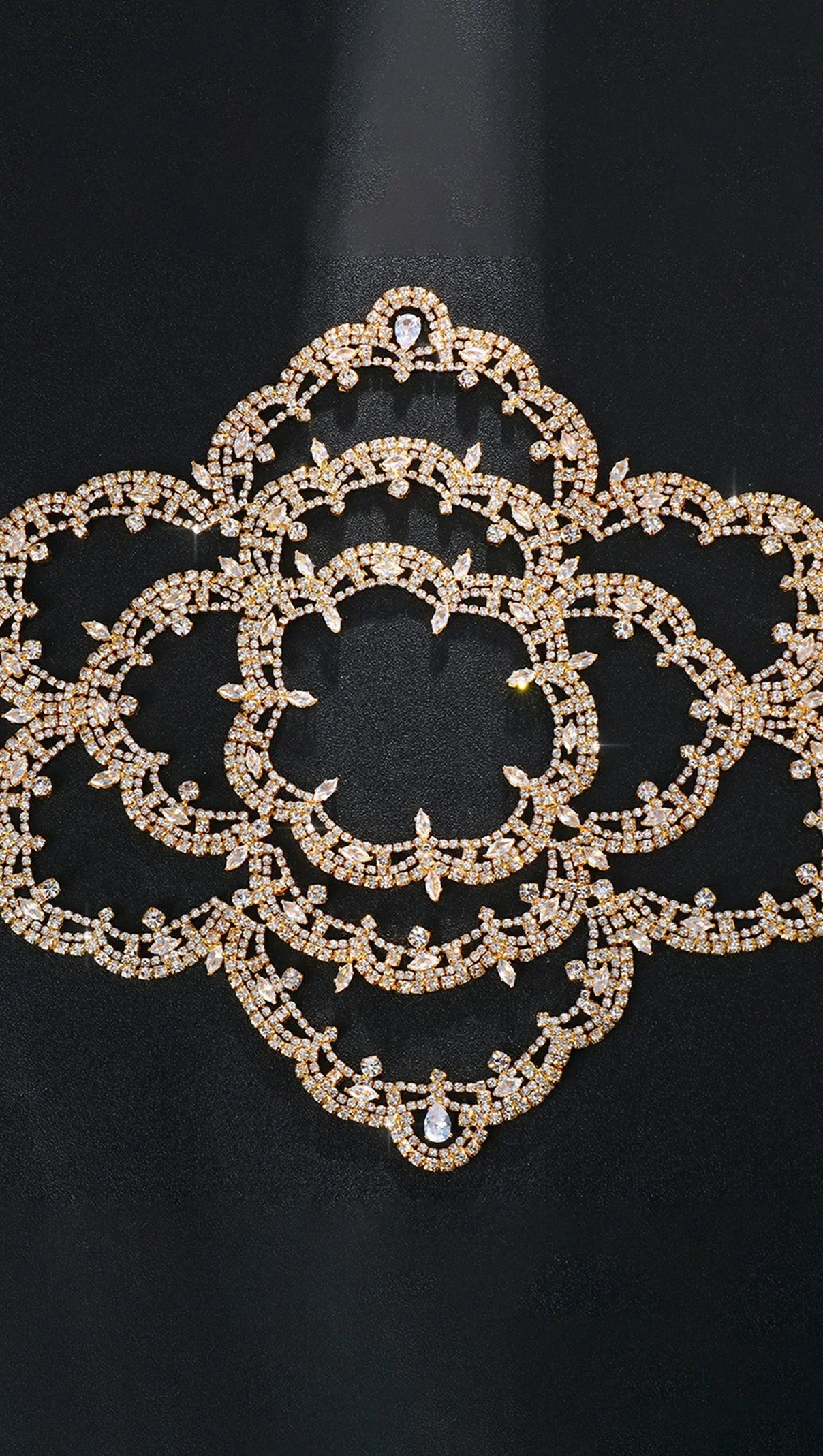 AIIZIE DAYANNA DIAMOND FLORAL HAIRBAND - product image