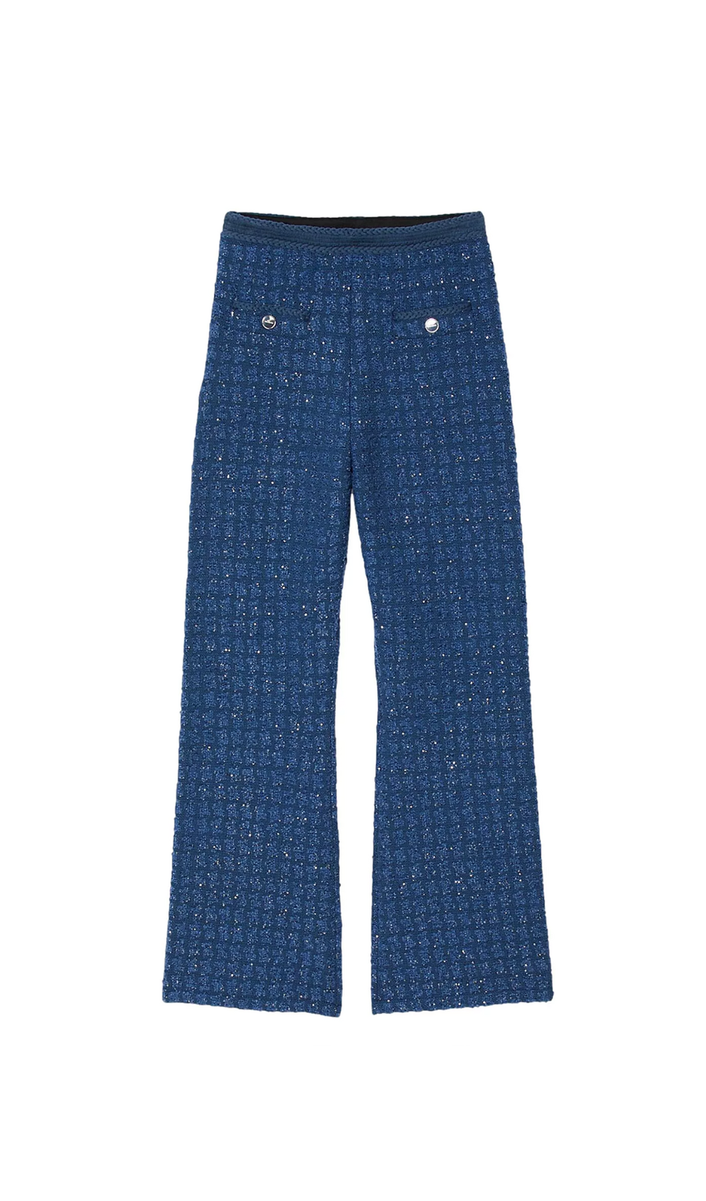 PALMIRA TWEED TROUSERS IN BLUE