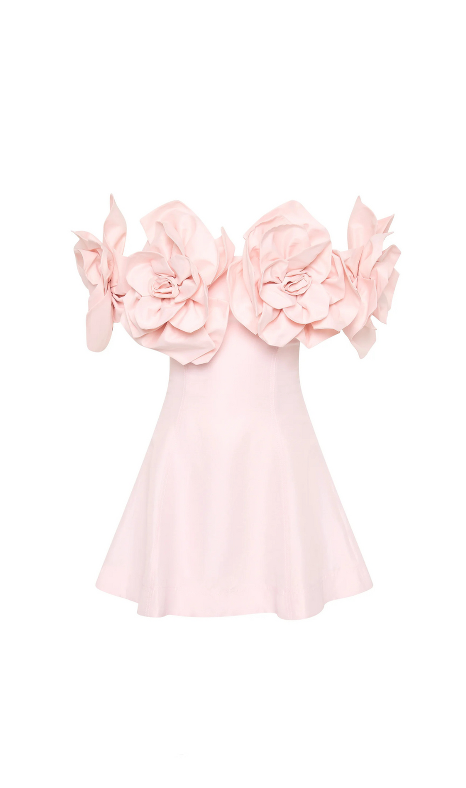 Mini abito senza spalline a fiori Etta in rosa