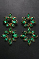 Brittanie Flower Rhinestones Earrings