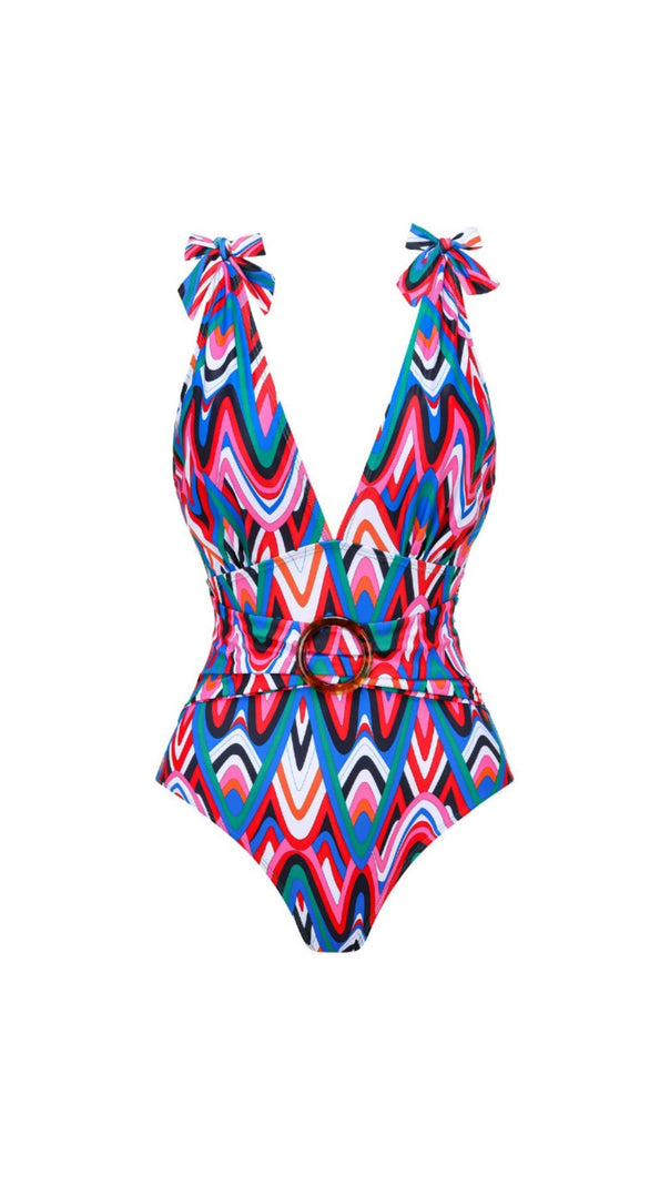 AIIZIE PRINTED SWIMSUIT SET - product image