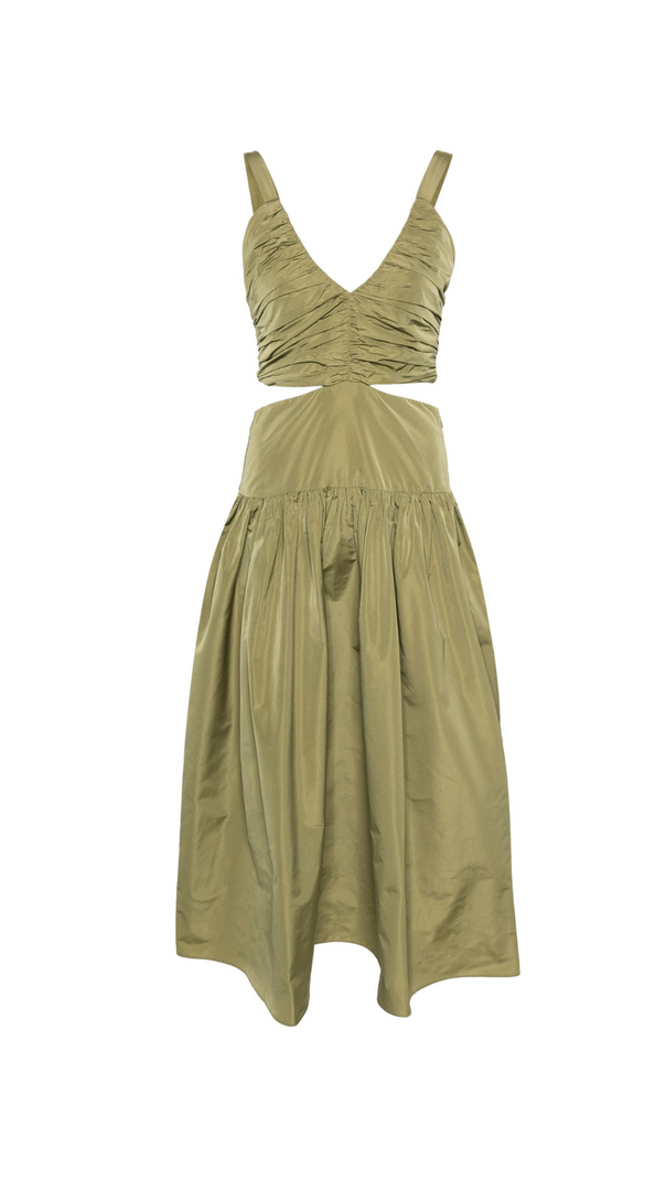 AIIZIE EDWINA RAFETTAS CUT OUT MAXI DRESS - product image