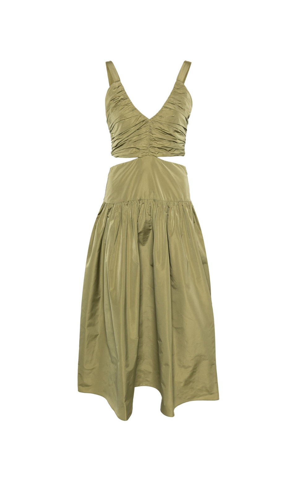 EDWINA RAFETTAS MAXIKLEID MIT AUSSCHNITT