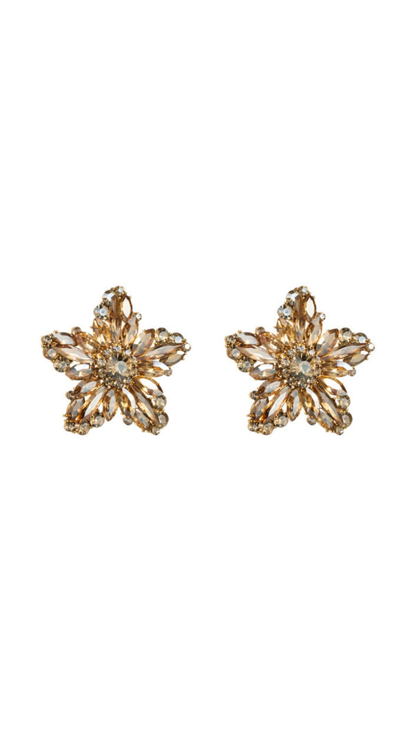 AIIZIE FLOWER RHINESTONE EARRINGS - product image