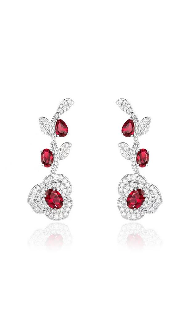 AIIZIE AZORITE ROSE GEM EARRINGS - product image