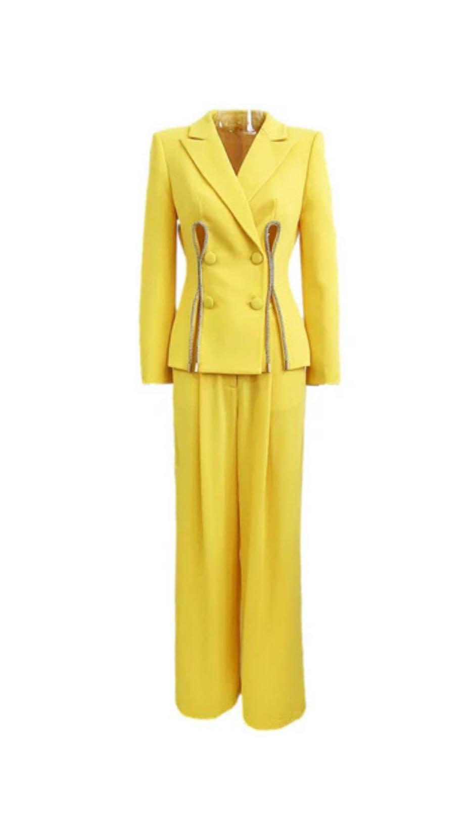 Tailleur doppiopetto giallo