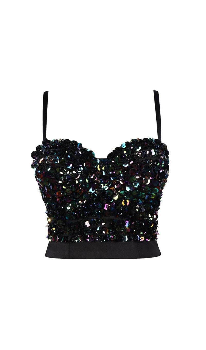 SEQUIN CROP TOP