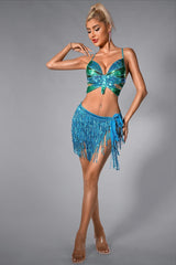 Dacota Fringe & Sequin Bikini Set