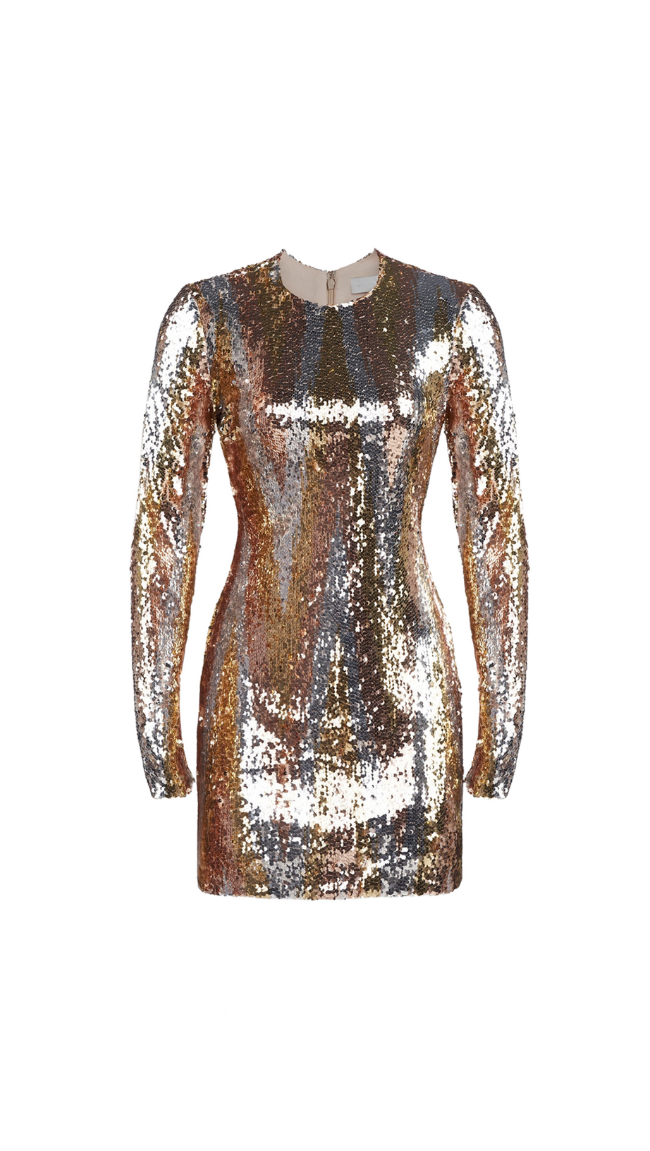 CHEVRON SEQUIN MINI DRESS