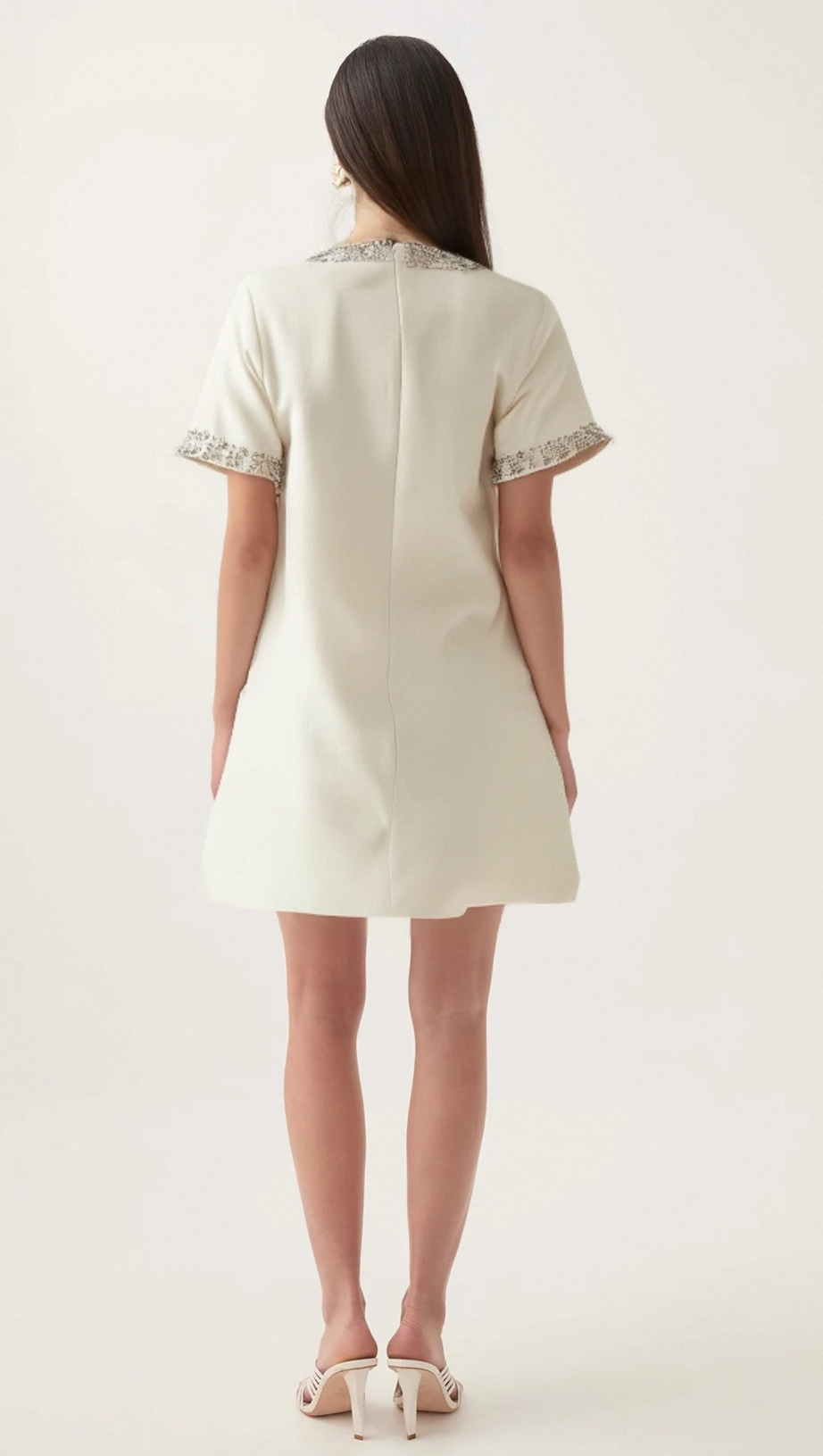 CLARISSE BOWKNOT CRYSTAL-EMBELLISHED MINI DRESS
