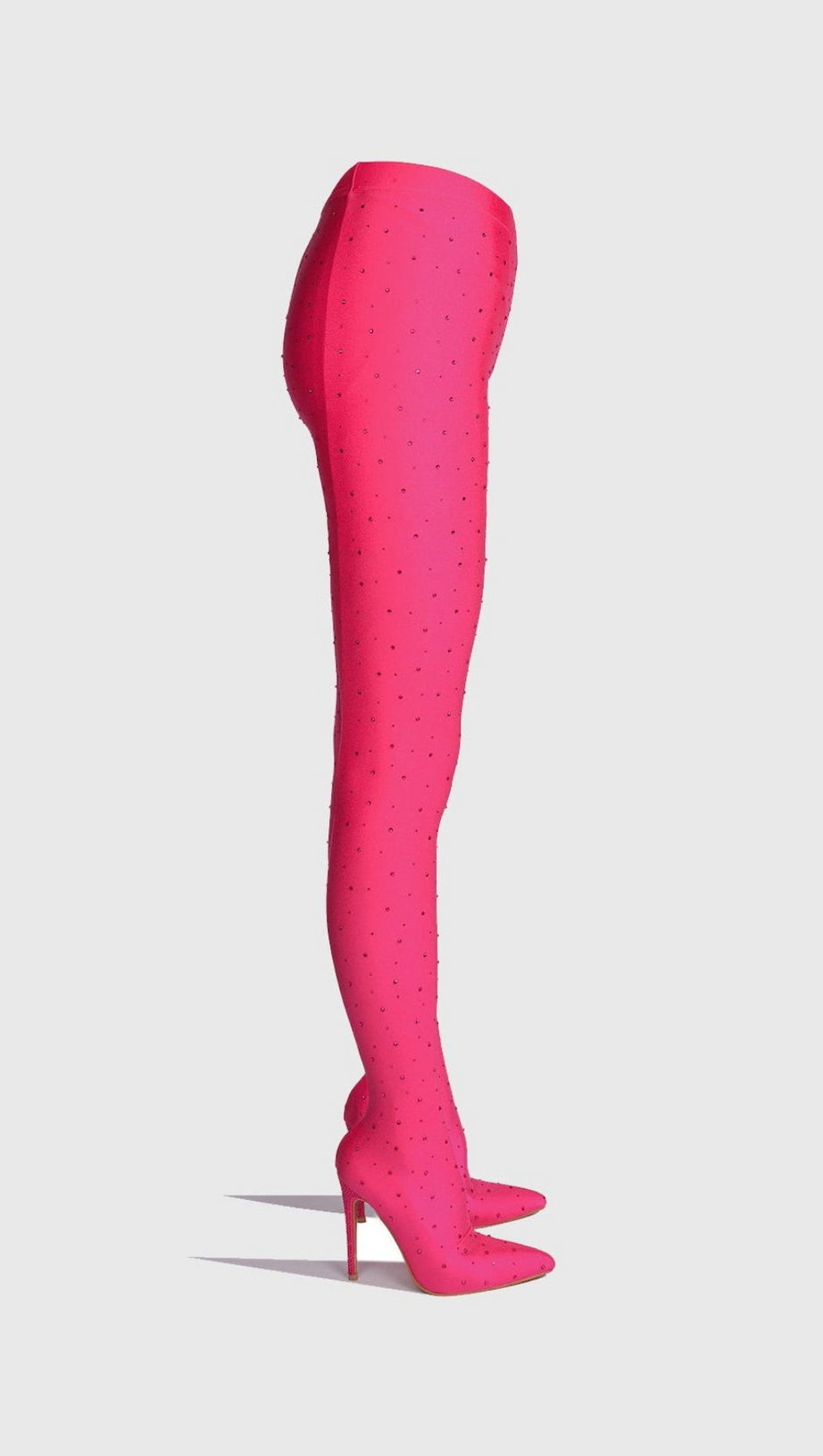 Sagier Legging-Stiefel mit Strass - Rosa