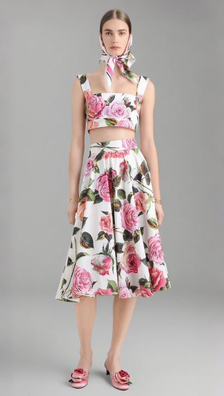 CYTHINA FLORAL TWO PIECE SET