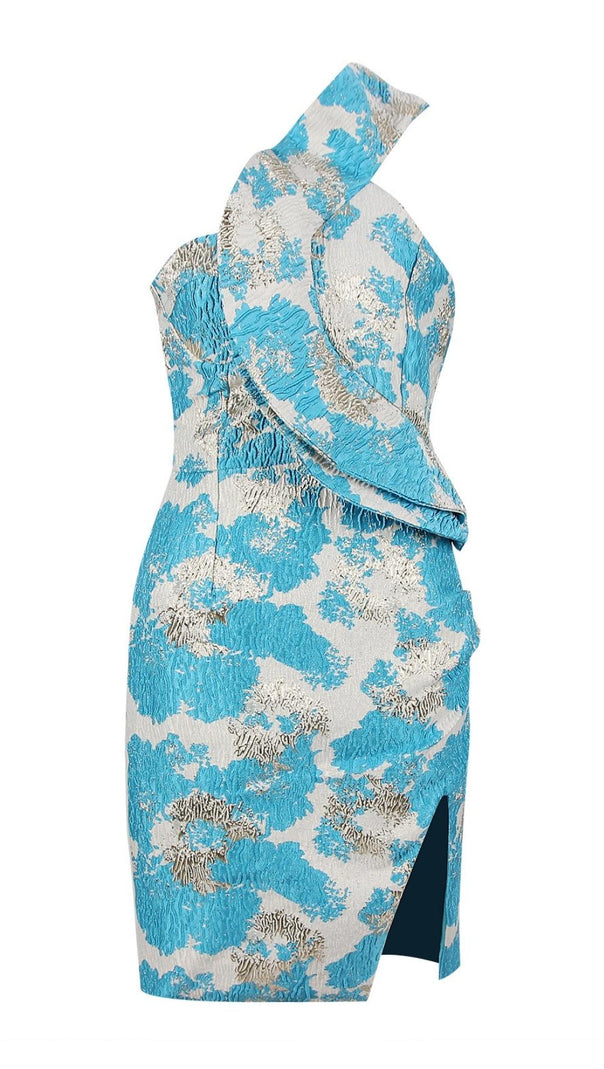 AIIZIE PRINT MIDI DRESS IN BLUE - product image