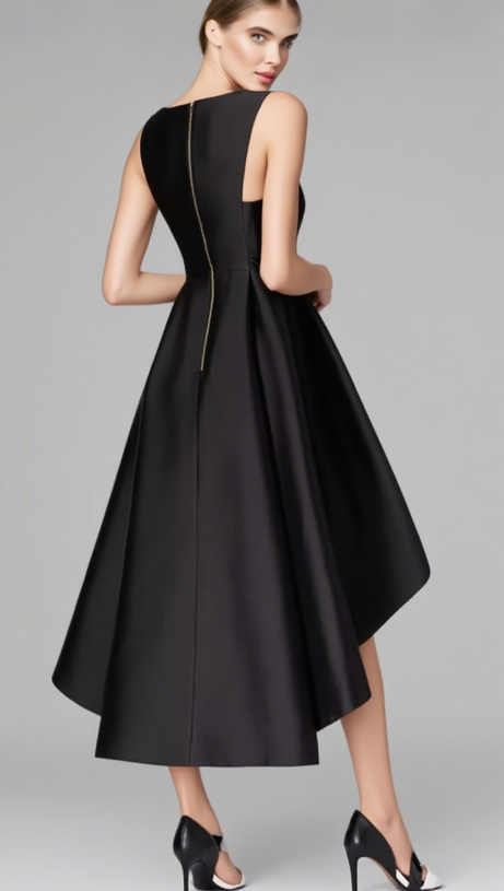 HIGH-LOW A-LINE GOWN