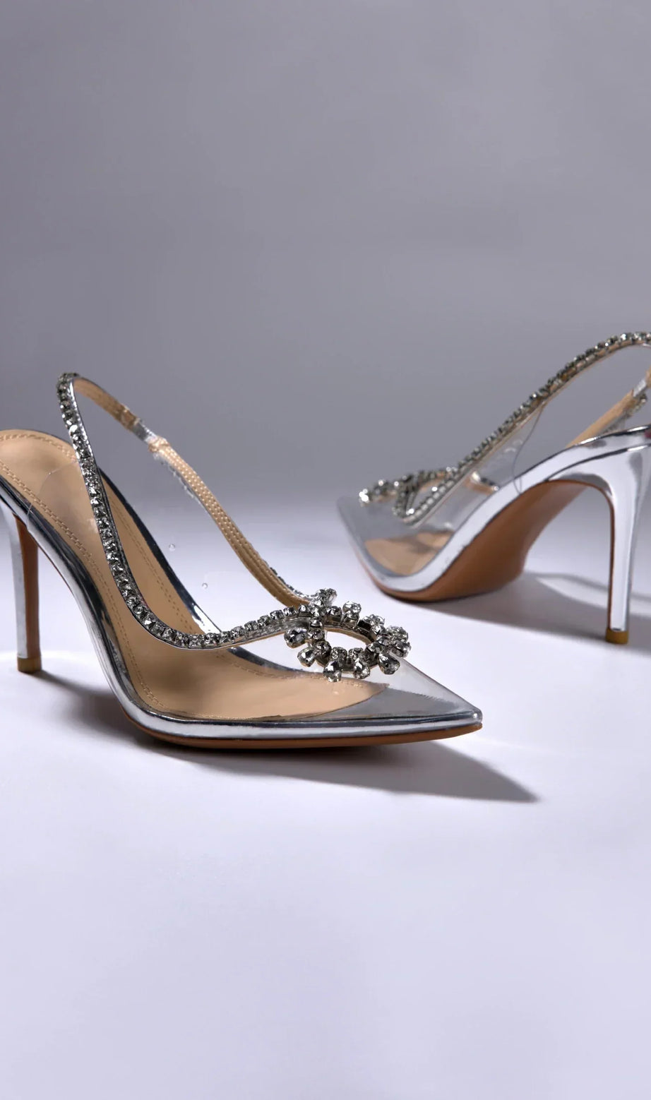 Tacco a spillo con catena e strass Chantel Point