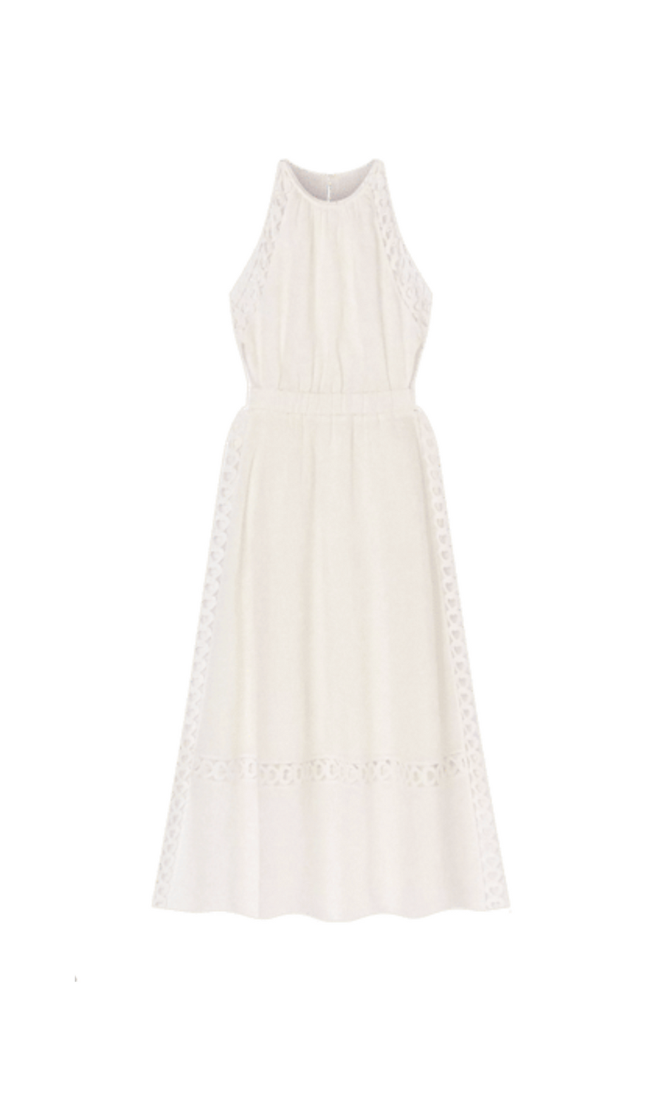 Coralie – Midikleid aus Spitze mit Herzmotiv in Weiß
