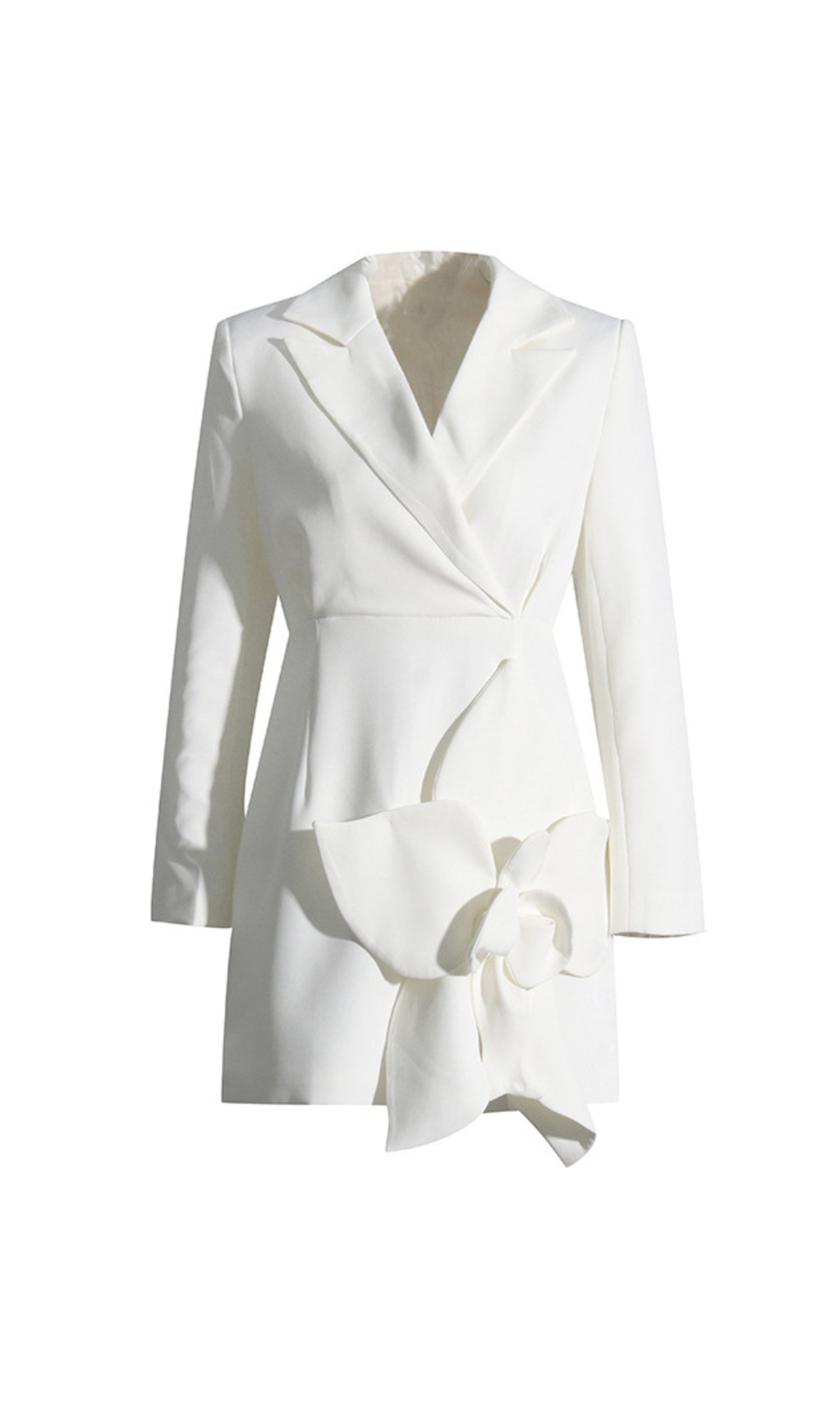 BERNICE FORINA FLOWER BLAZER DRESS IN WHITE
