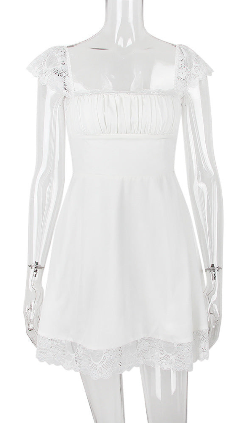 MINI ABITO IN PIZZO DI RASO