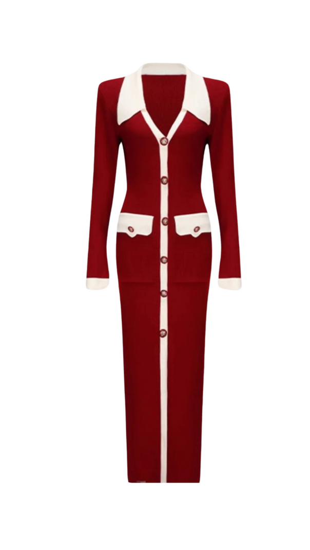 AIIZIE ALPHAEUS LAPEL BUTTON KNIT COAT - product image