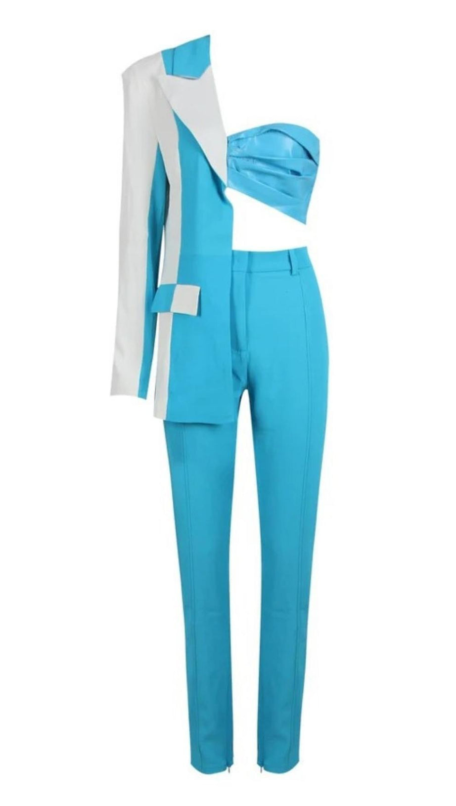 ONE SHOULDER TWO PIECE SET