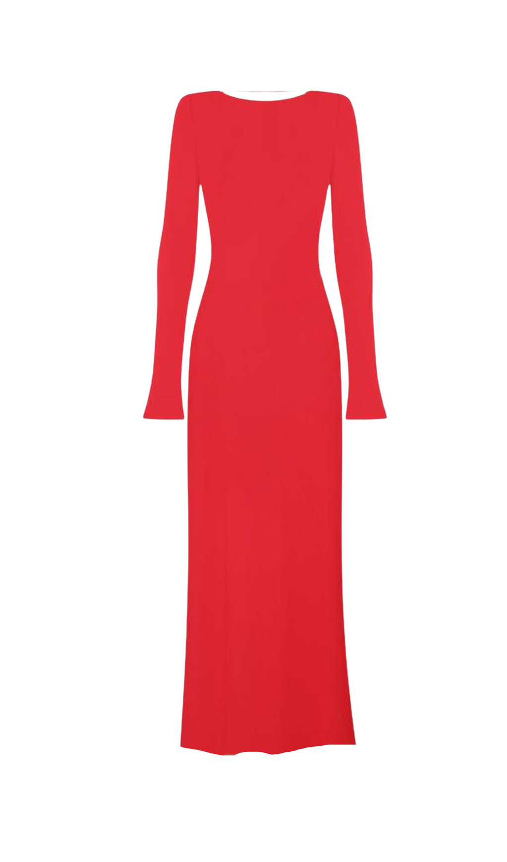 CANDICE LONG SLEEVE BACKLESS MAXI DRESS IN RED